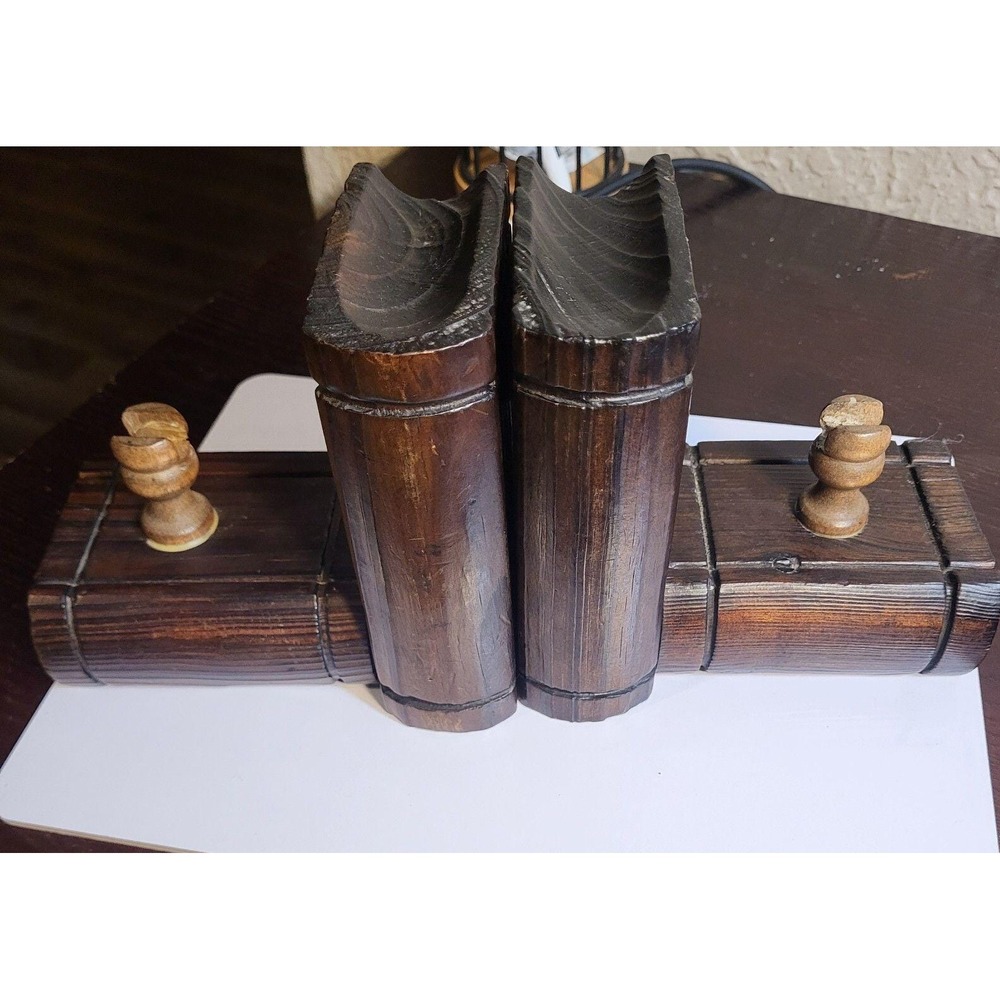 Vintage‎ Made in Spain Ship Bookend Replacement Bases Pair Missing Ships